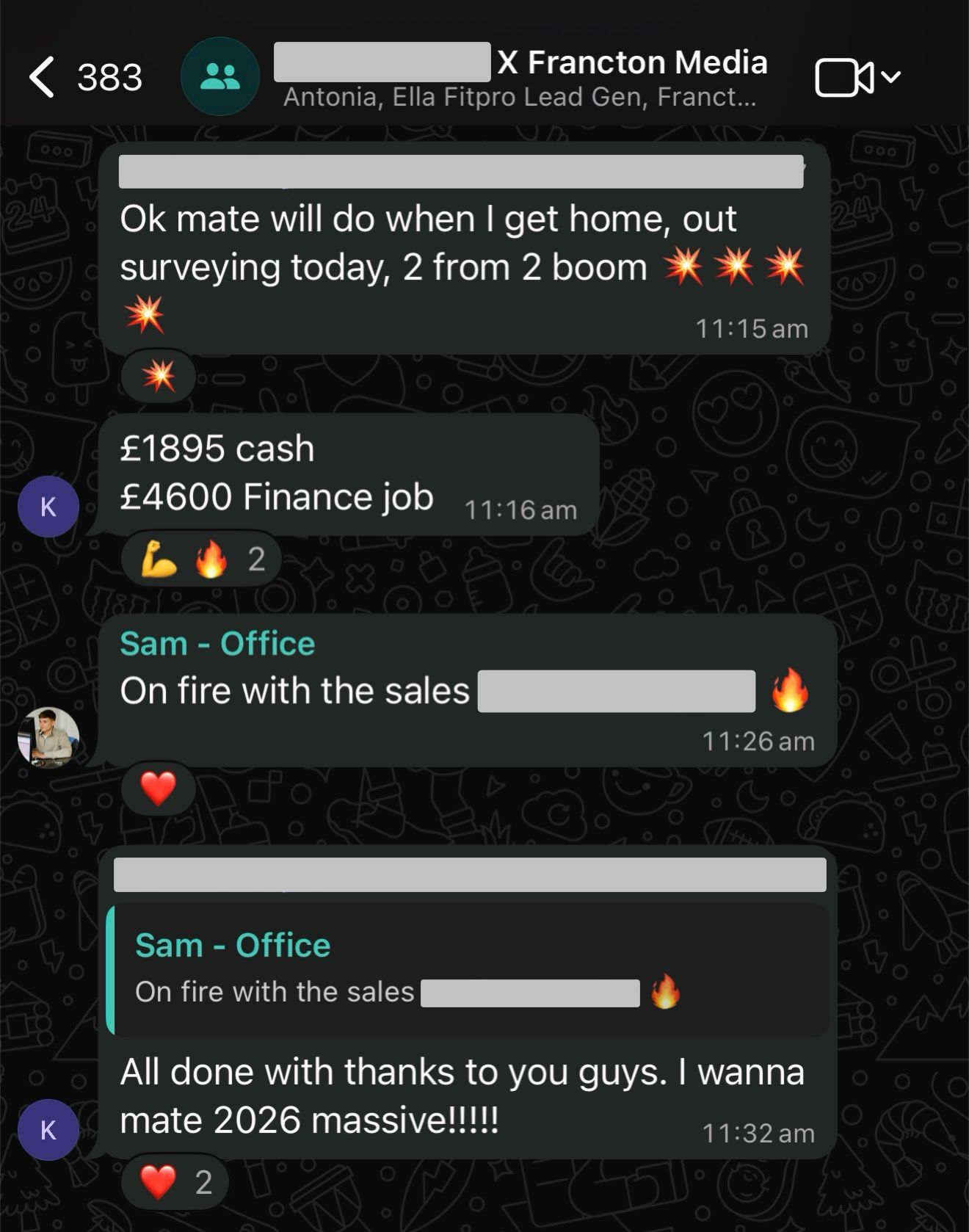 2 leads, 2 sales, £6,495 revenue. Here's how….