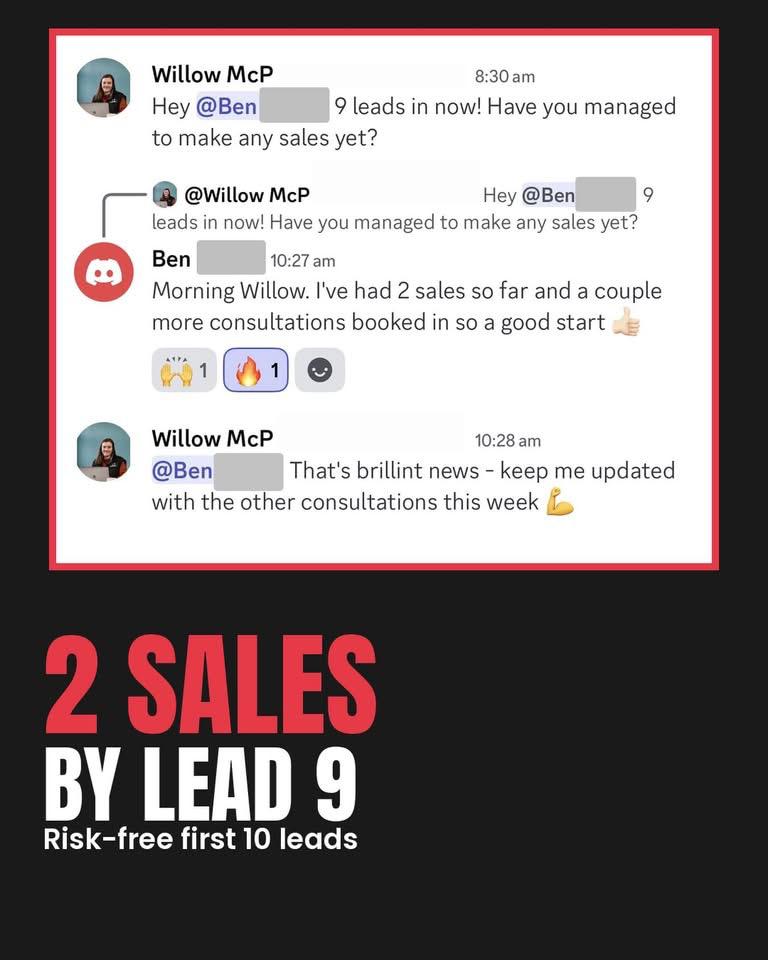 2 Sales 9 Leads