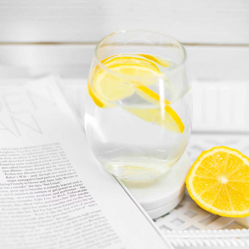 Hydration with water and lemon helps digestion Hydration with water and lemon helps digestion