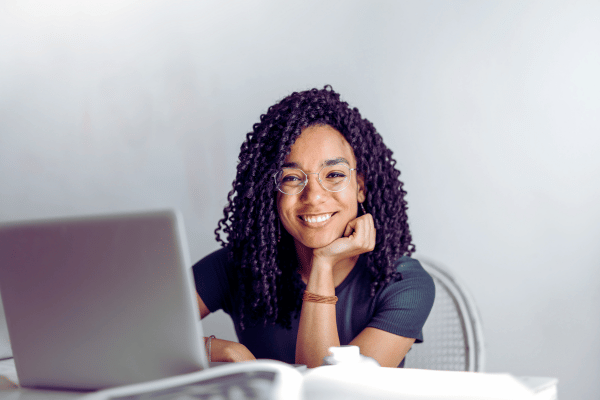 Woman on laptop looking very happy after implementing our email tips for solo coaches! Woman on laptop looking very happy after implementing our email tips for solo coaches!