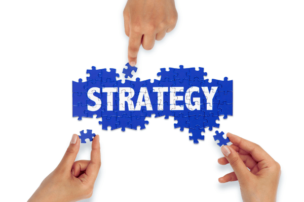puzzle pieces with word "strategy" on them. Tools and strategies for managing your emails puzzle pieces with word "strategy" on them. Tools and strategies for managing your emails