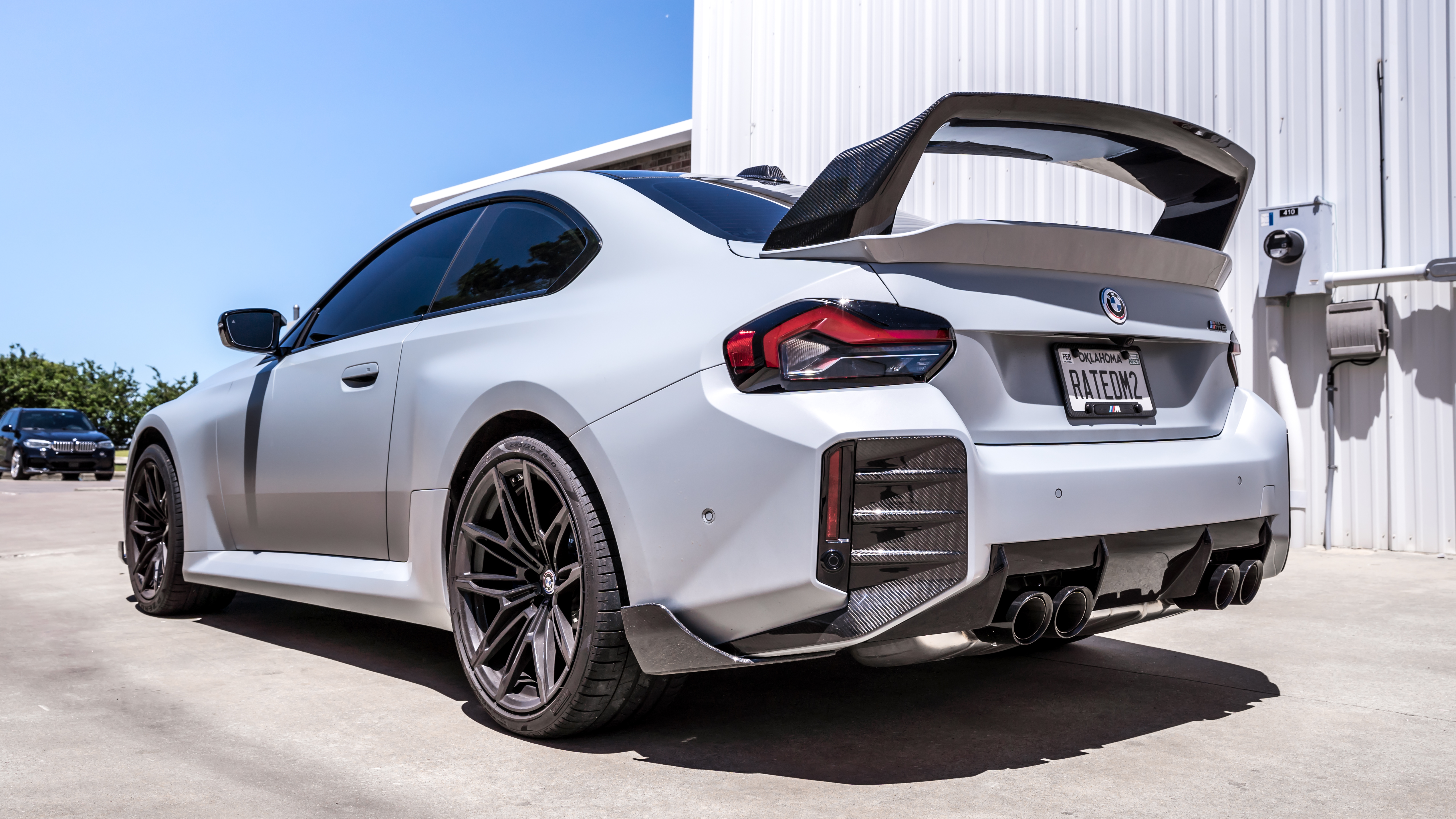 White performance car White performance car