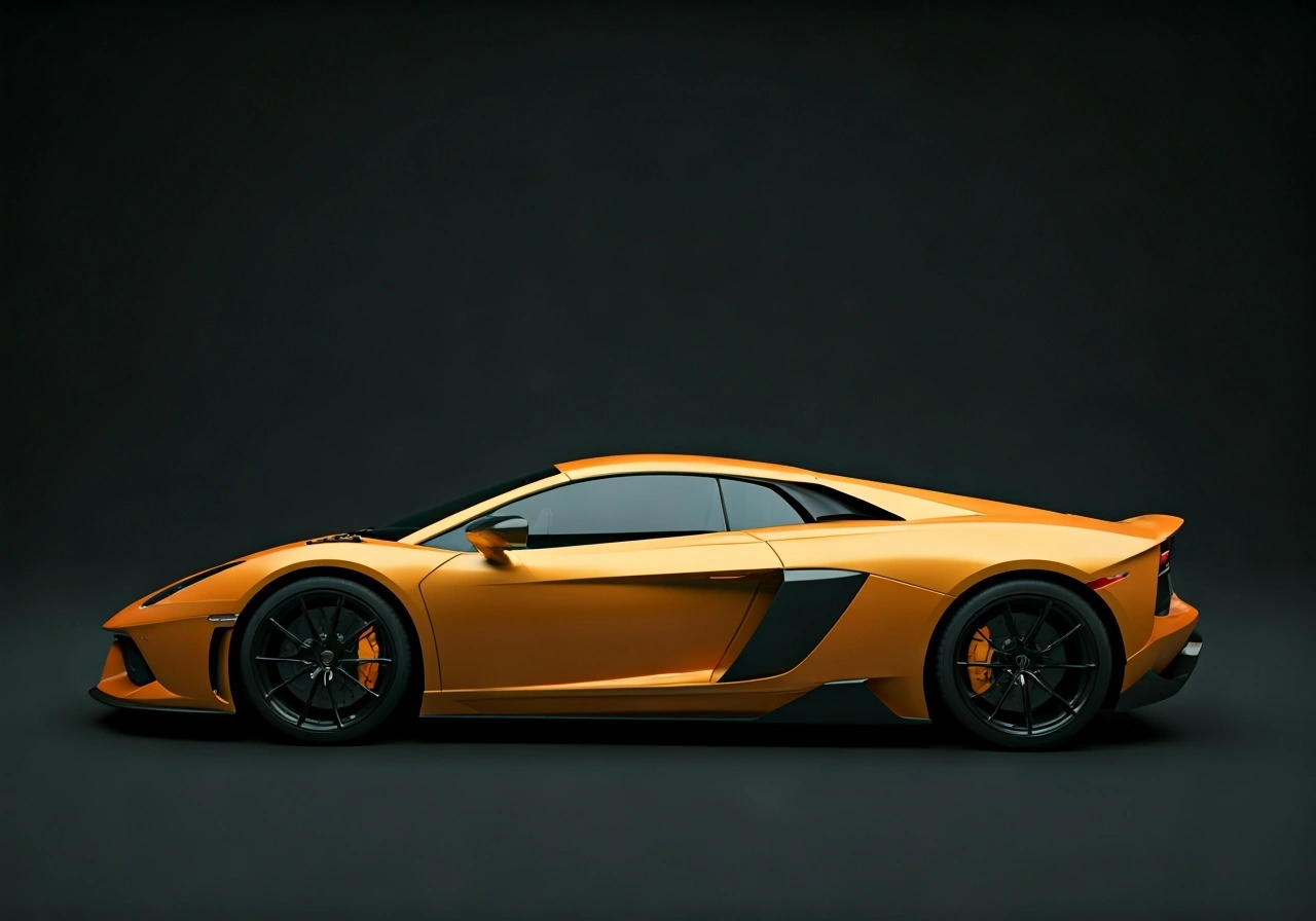 Black and orange lambo in for a performance upgrade Black and orange lambo in for a performance upgrade