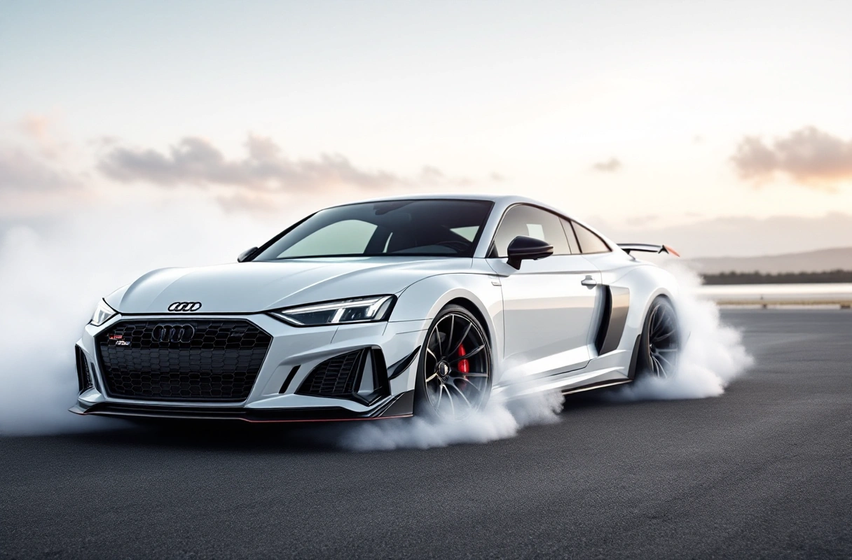 white audi