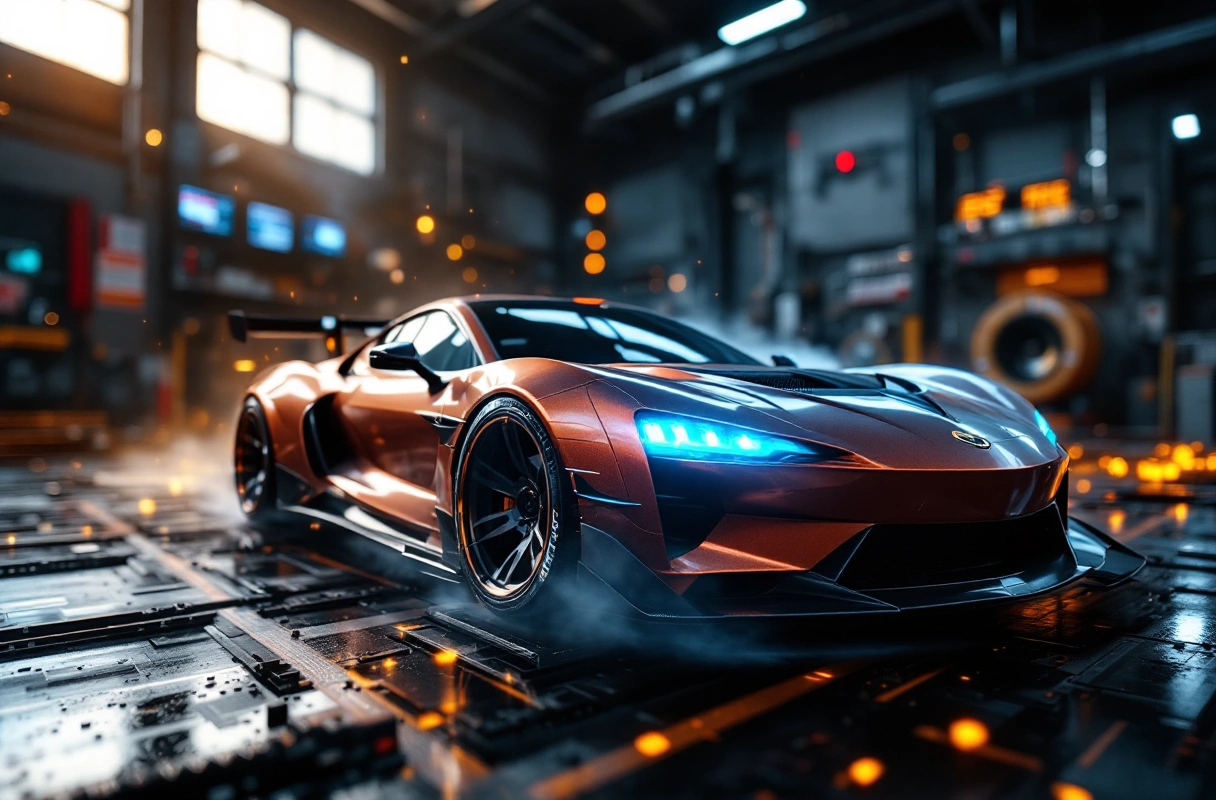 speedy sports car
