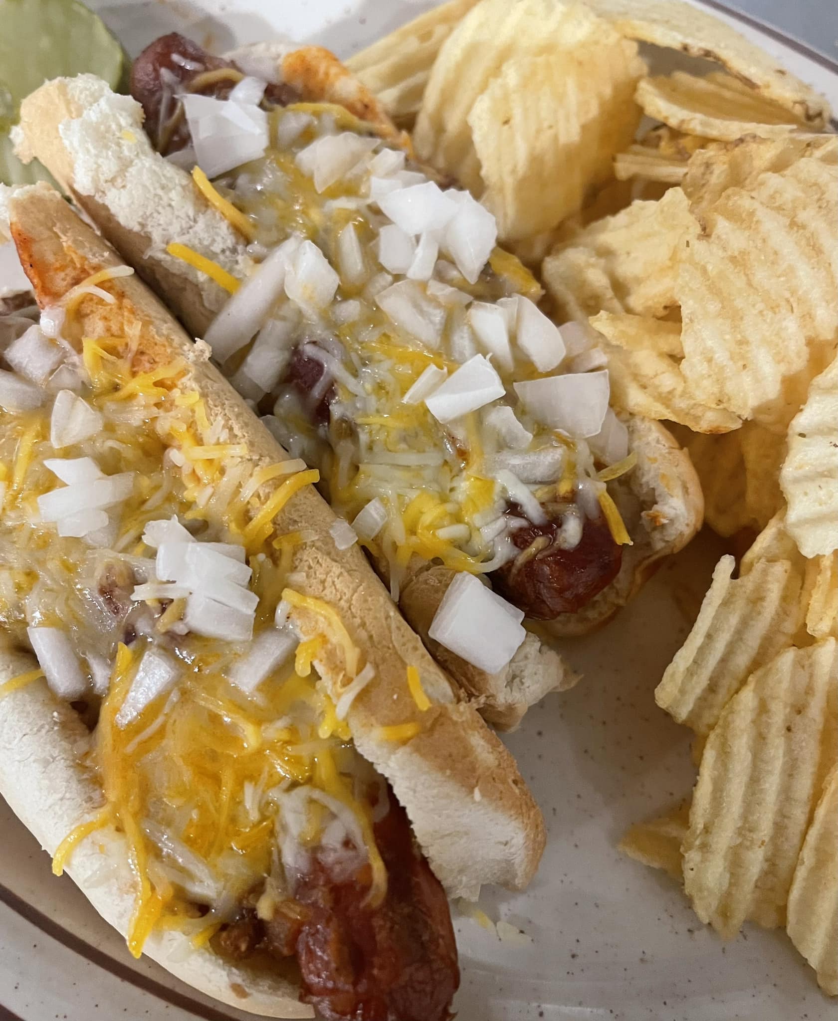 Coney dogs and house chips