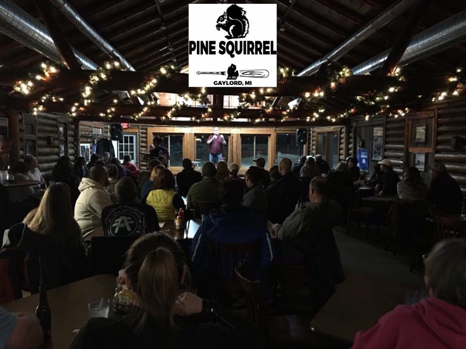 A live event at the Pine Squirrel