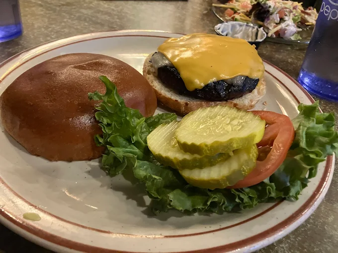 A yummy cheese burger