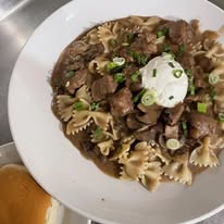 Beef stroganoff 