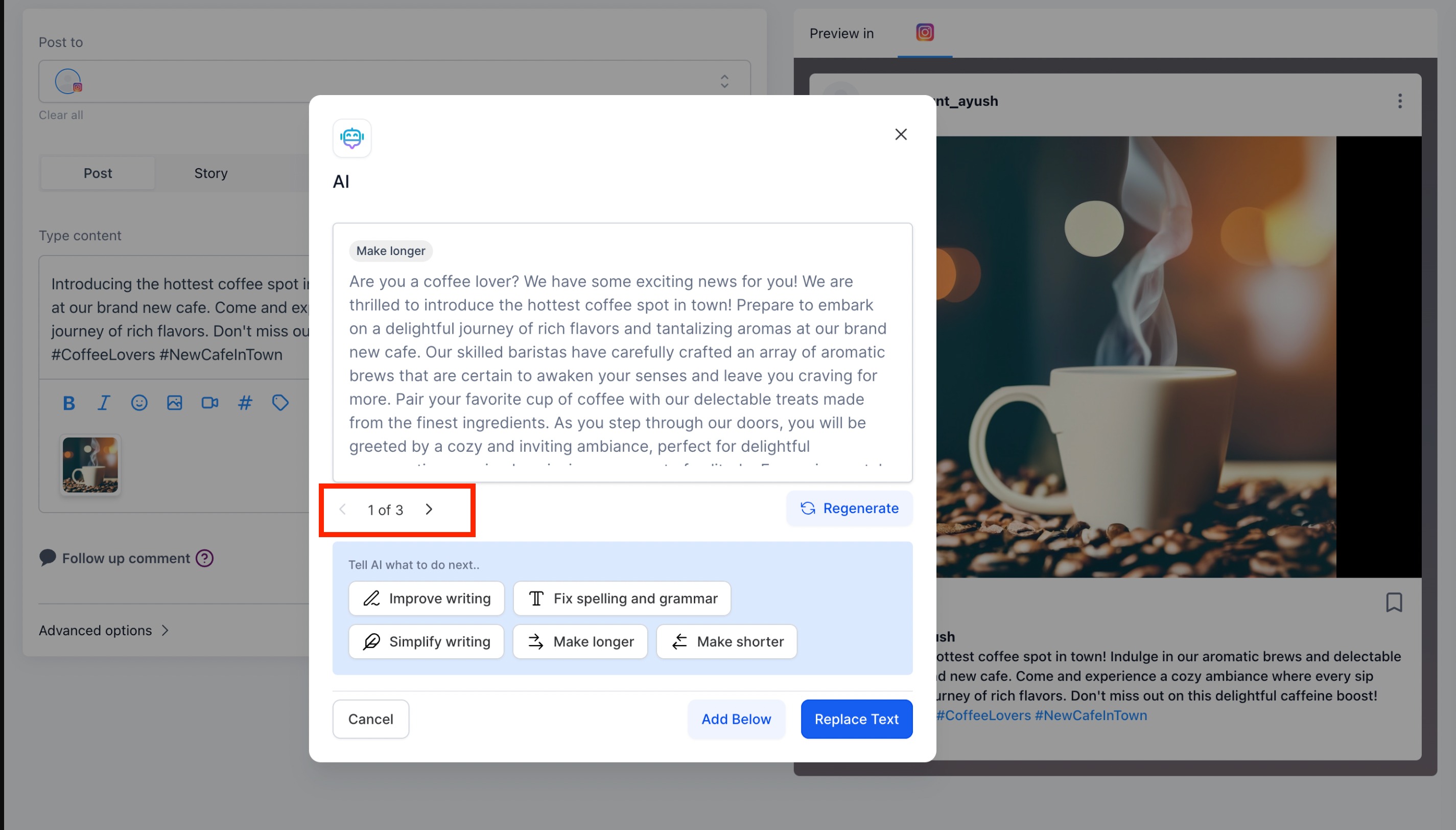 5. You generate or choose other option and it show in paginated data.