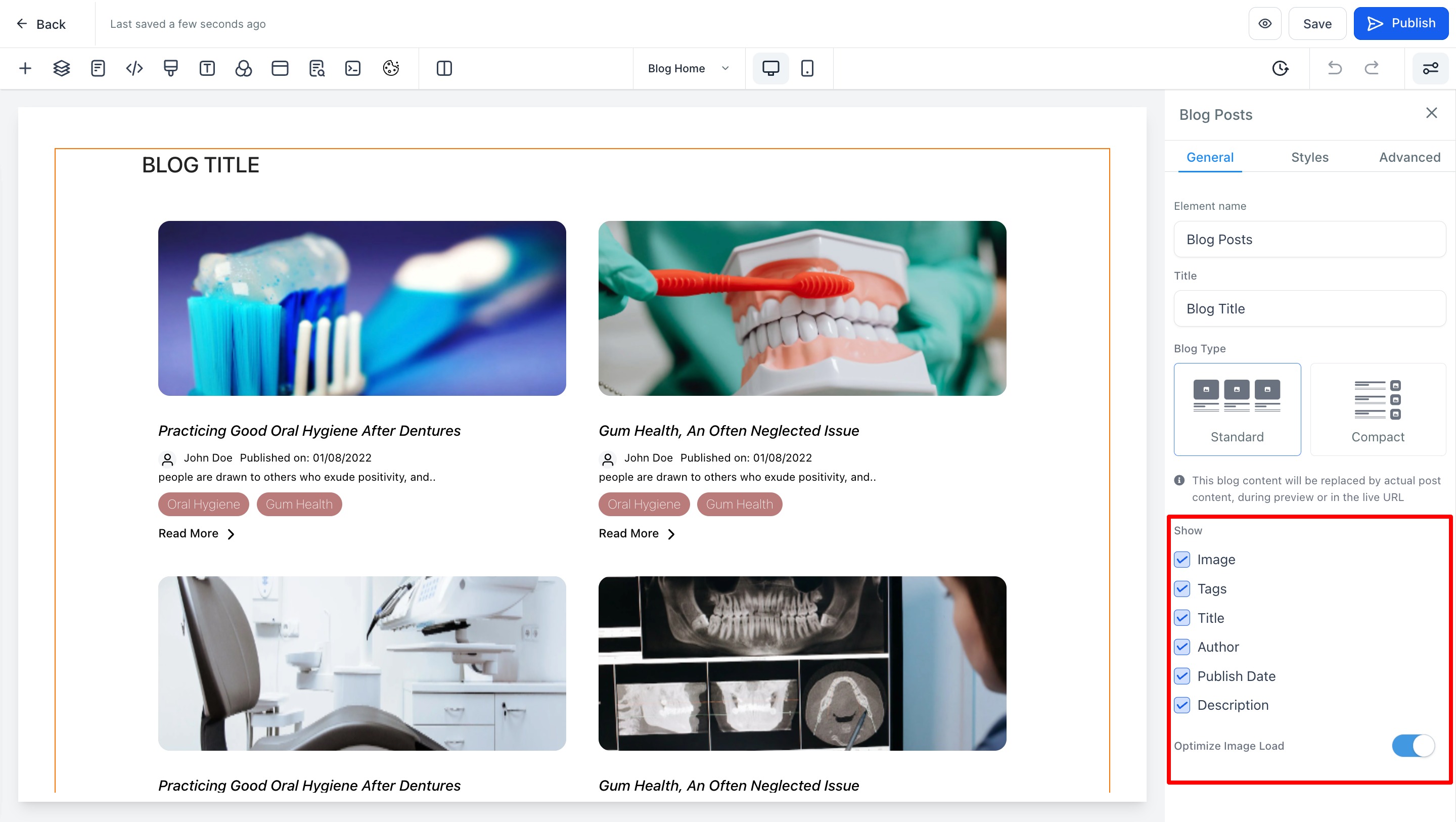 How to customize Blog design and layout