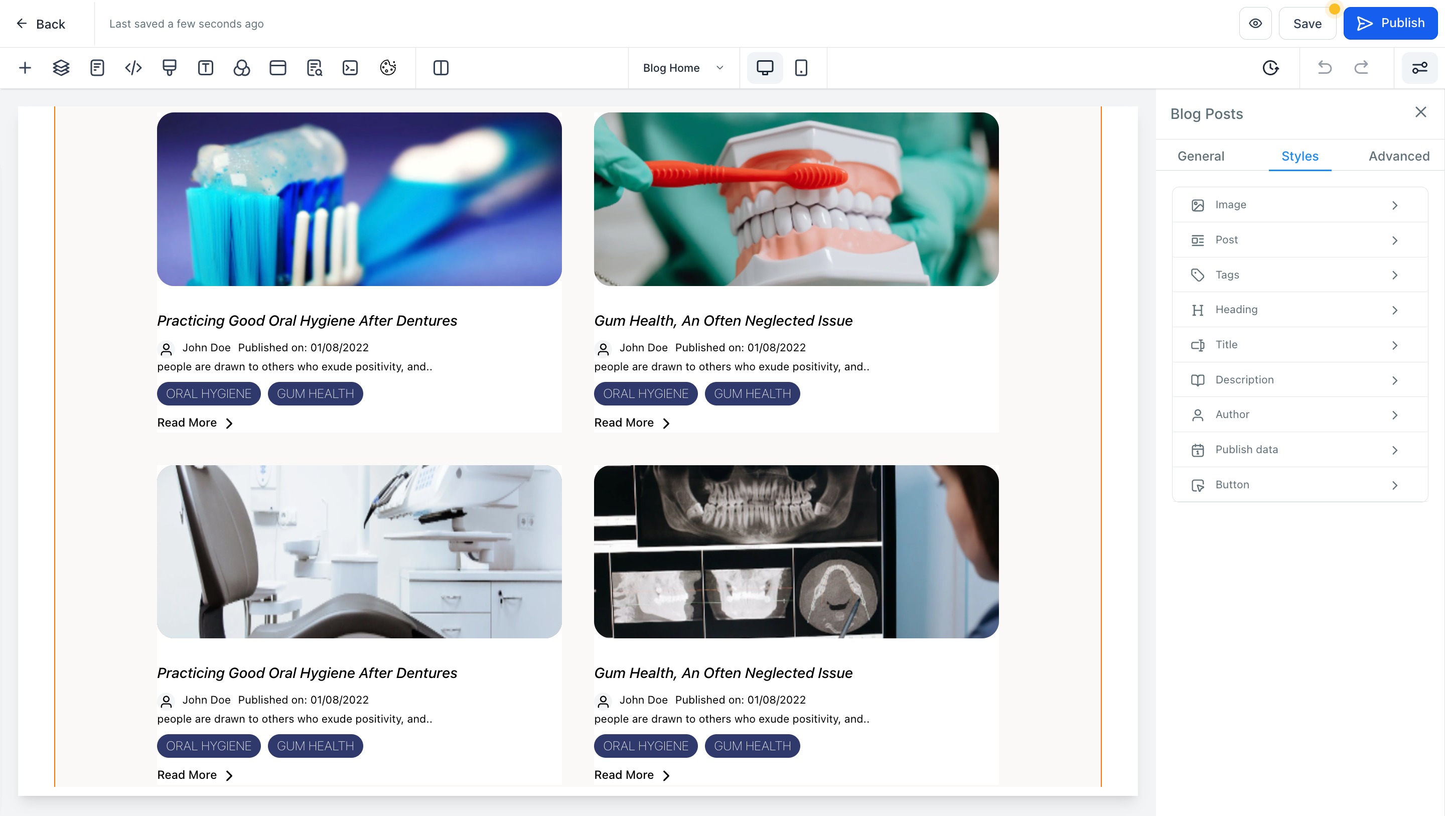 How to customize Blog design and layout