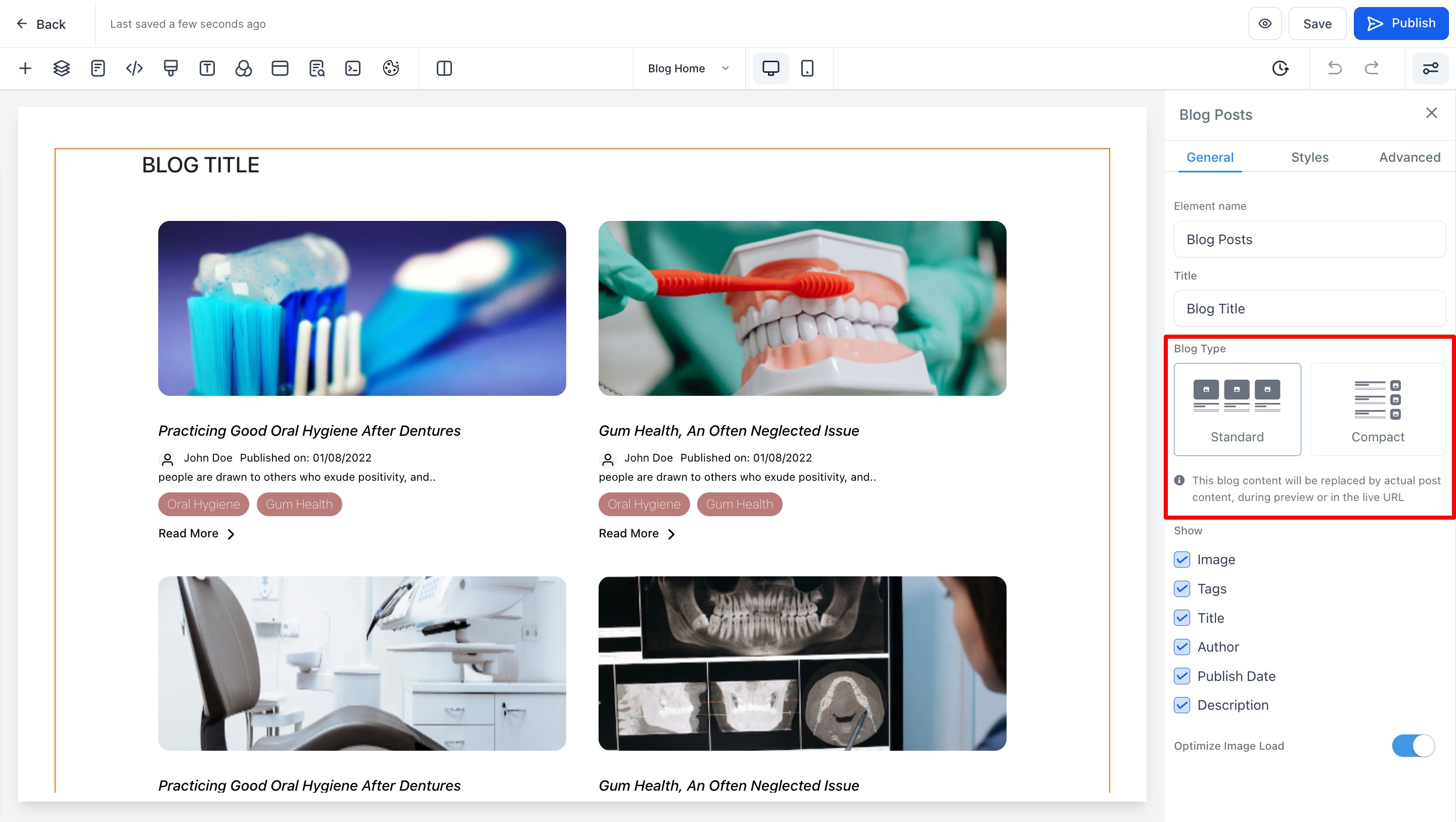 How to customize Blog design and layout