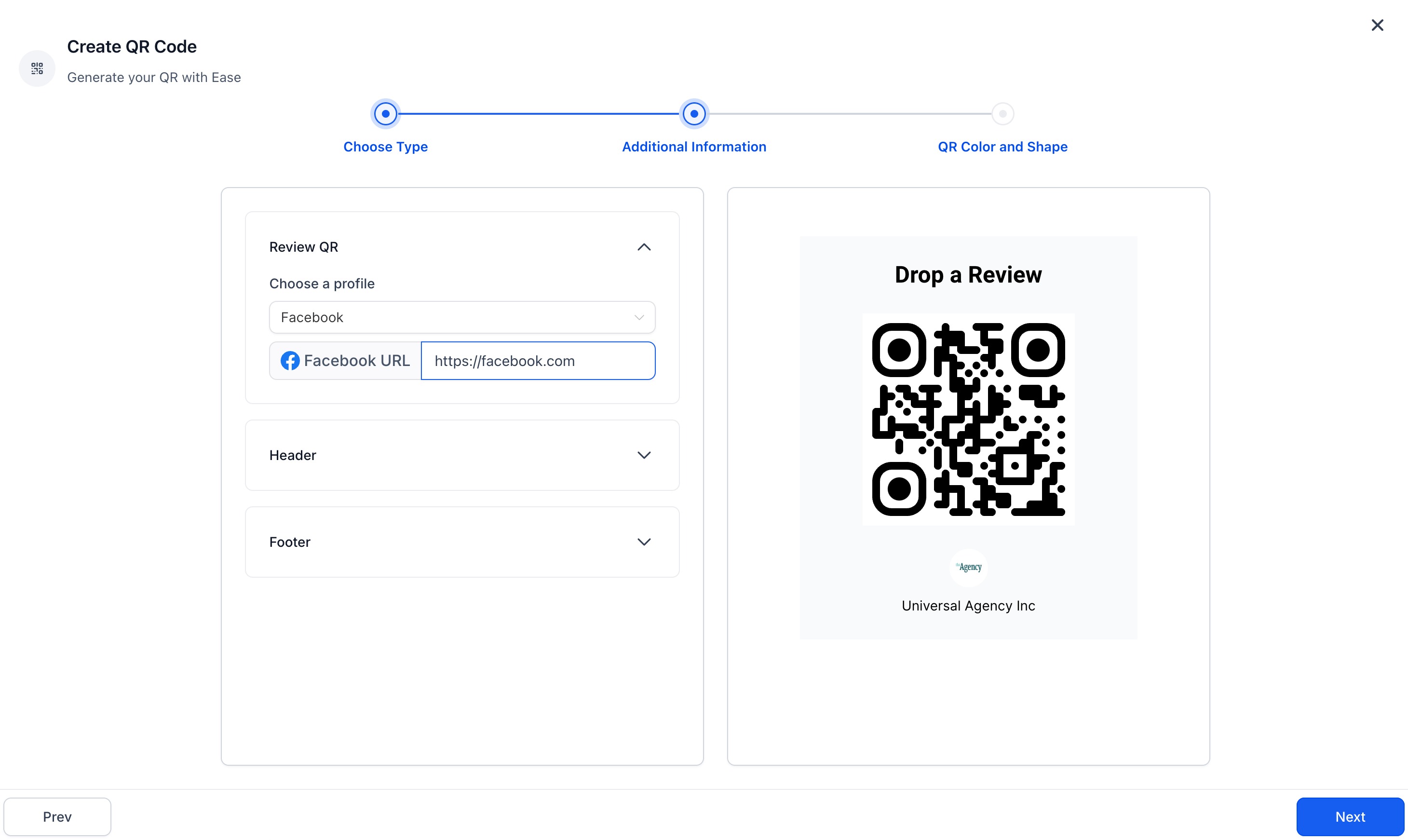 How to create a QR Code linked with Review Page