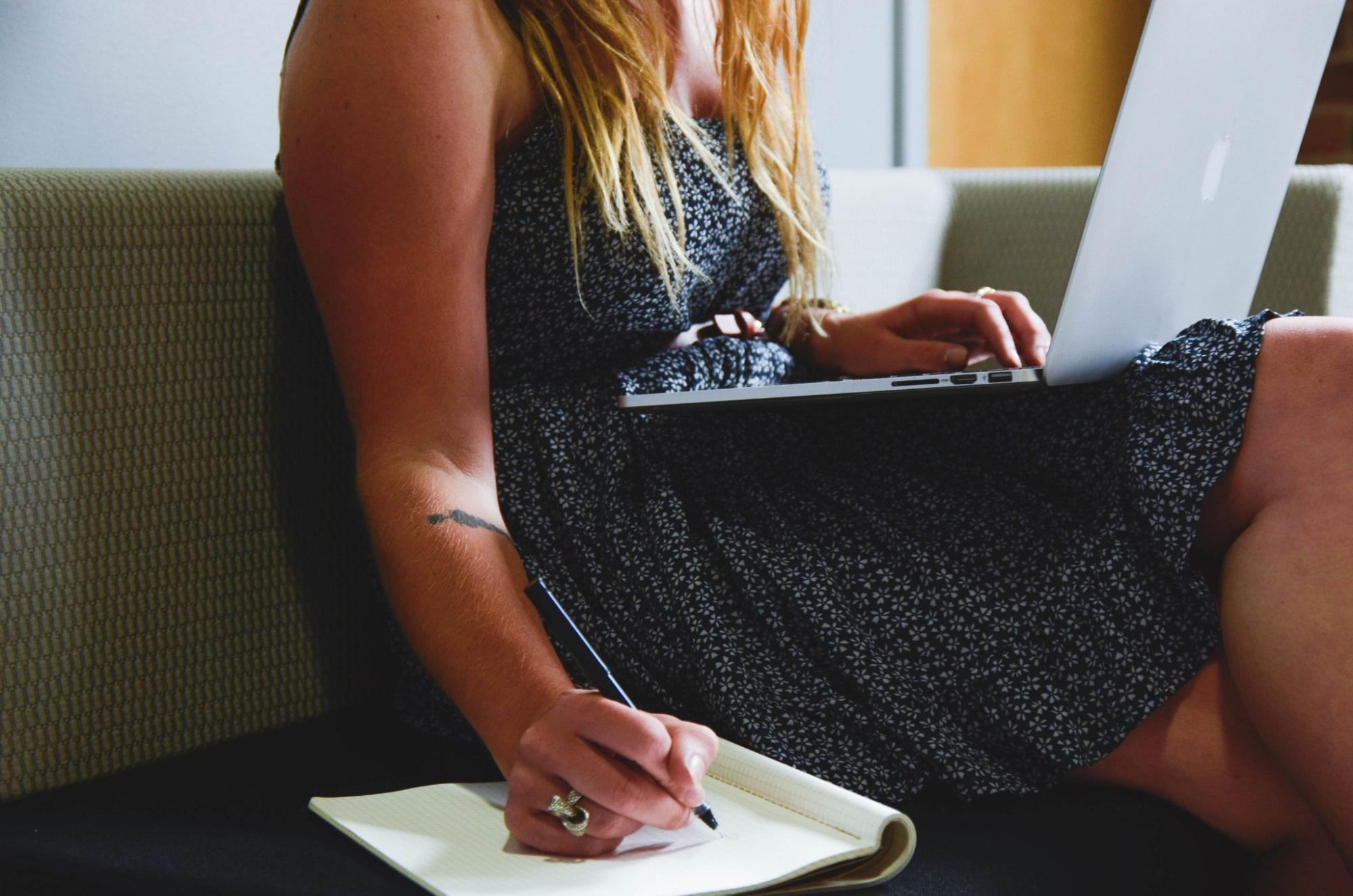 woman working