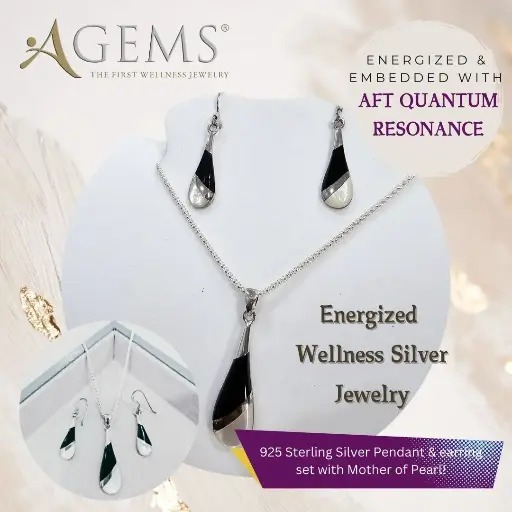 I-Drop-925 Silver Pendant Earring Set