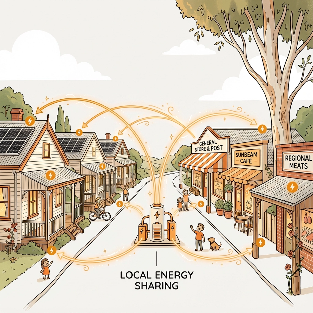 Local energy sharing illustration