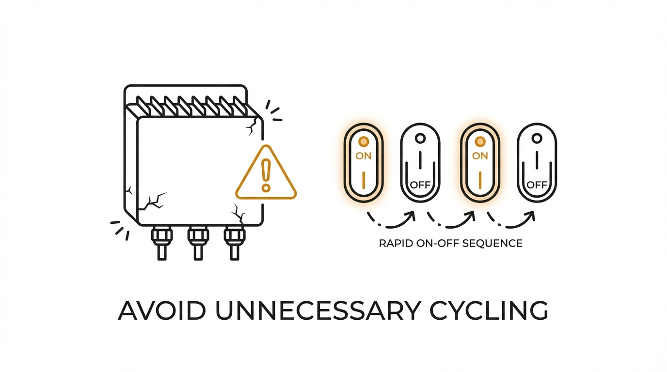 Curtailment as a last resort — avoid excessive cycling