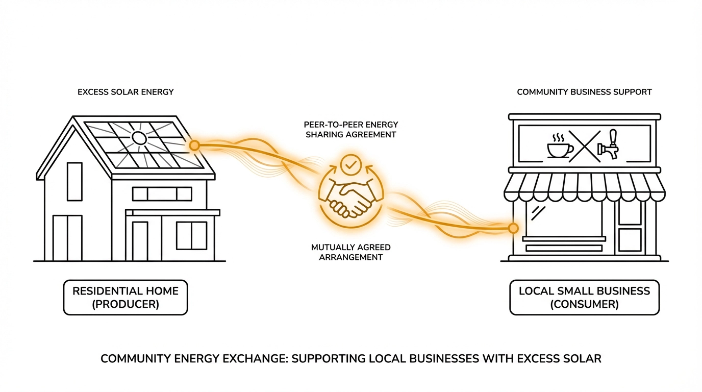Home to business P2P trading