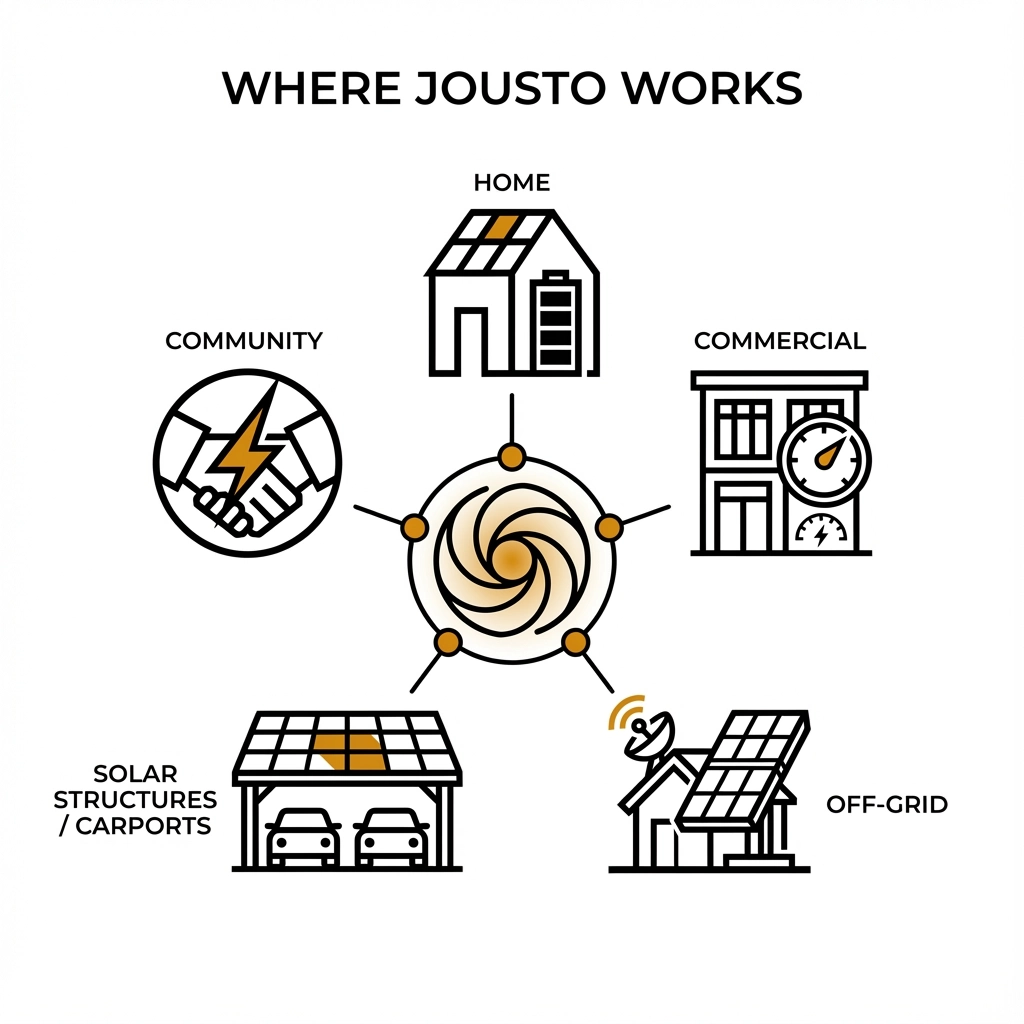 Where Jousto works diagram