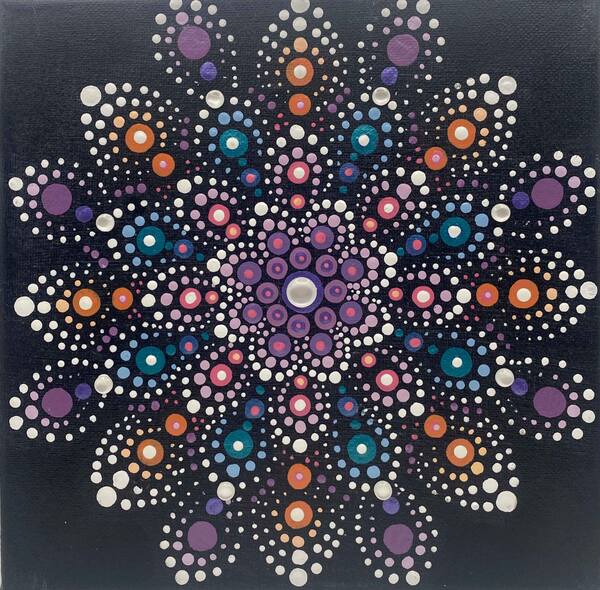 mandala on canvas mandala on canvas