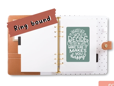 Ring bound planner Ring bound planner