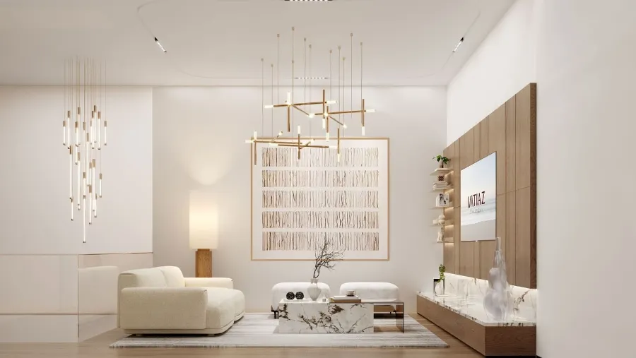 Wynwood luxury living room interior bespoke finishes