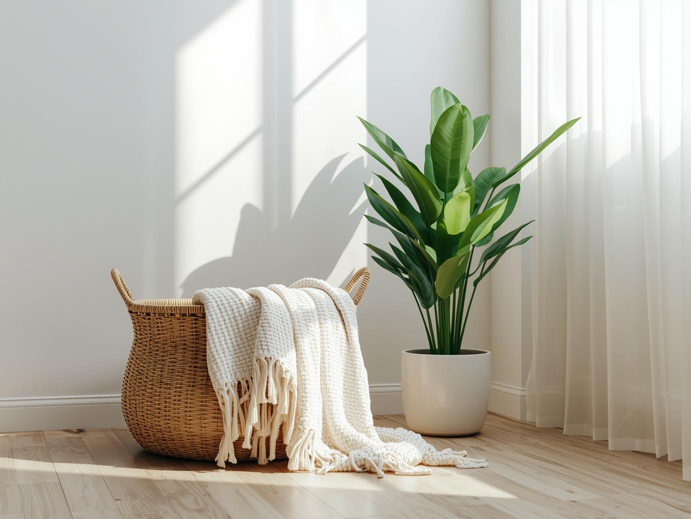 A clean, decluttered living space with a donation box and neatly folded linens, reflecting the calm and clarity that comes after letting go. A clean, decluttered living space with a donation box and neatly folded linens, reflecting the calm and clarity that comes after letting go.