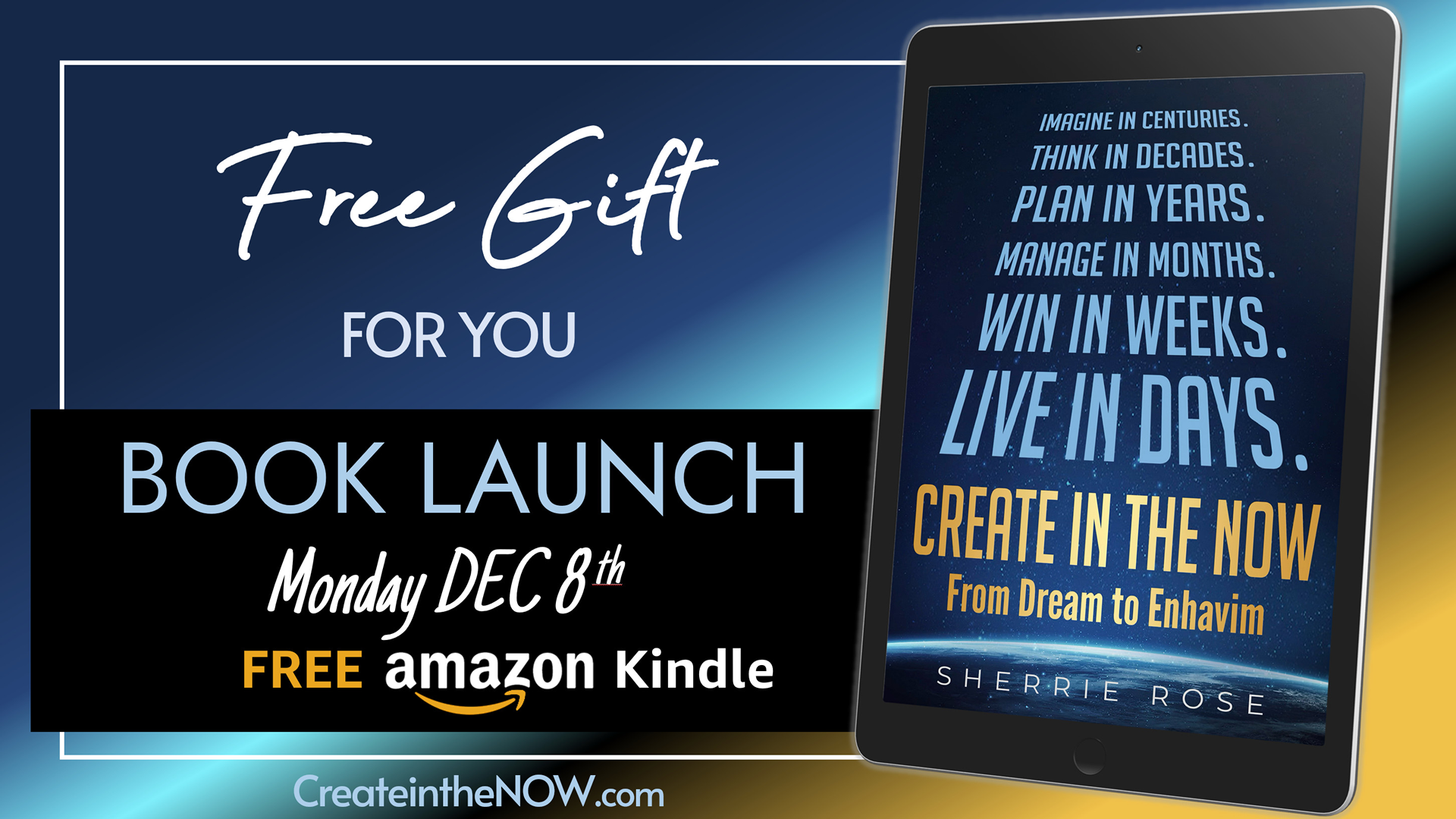 Create in the NOW - Available on Kindle