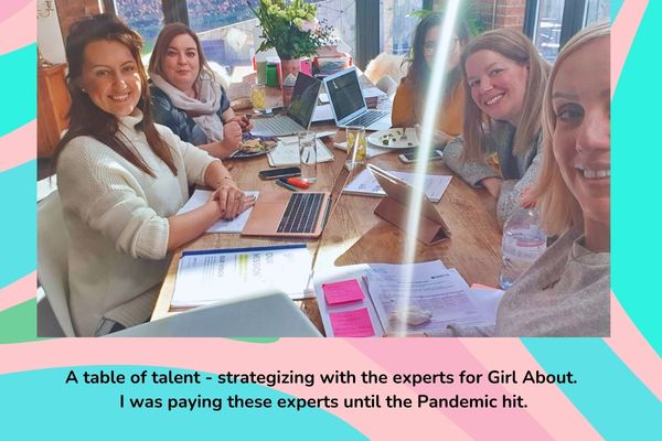 Female business owners round a table Female business owners round a table
