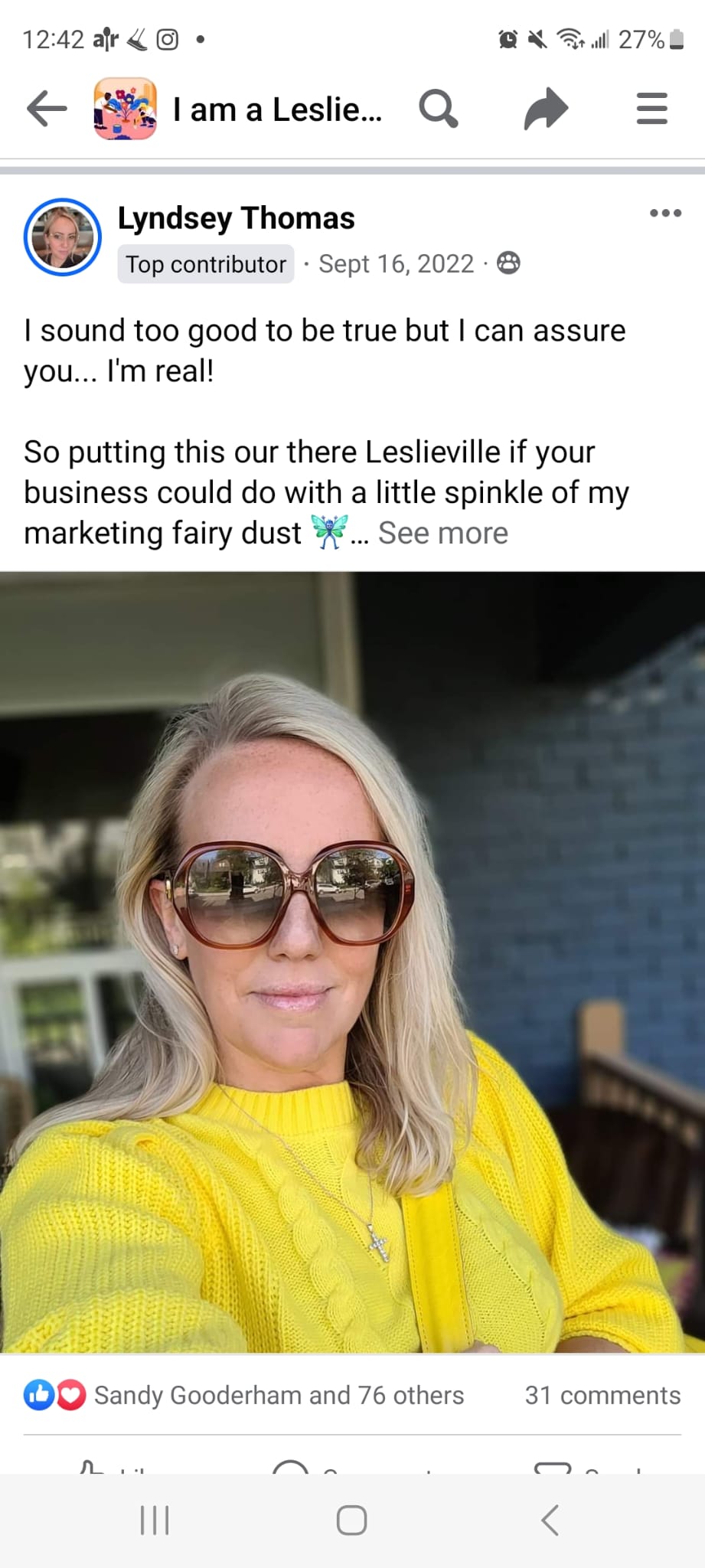 Facebook post Facebook post