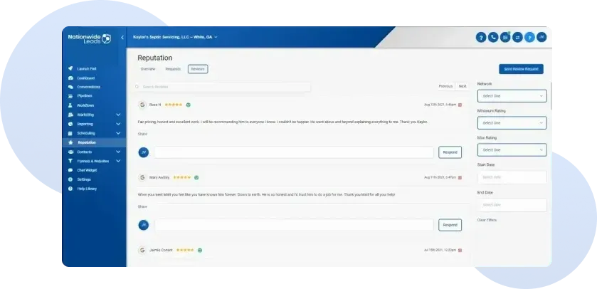 Automated Review Generation and Management Automated Review Generation and Management