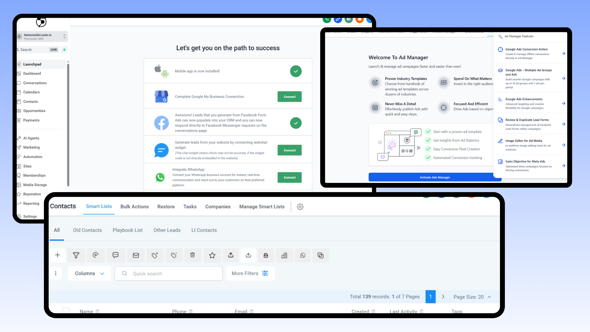 Core features of contact relationship management software