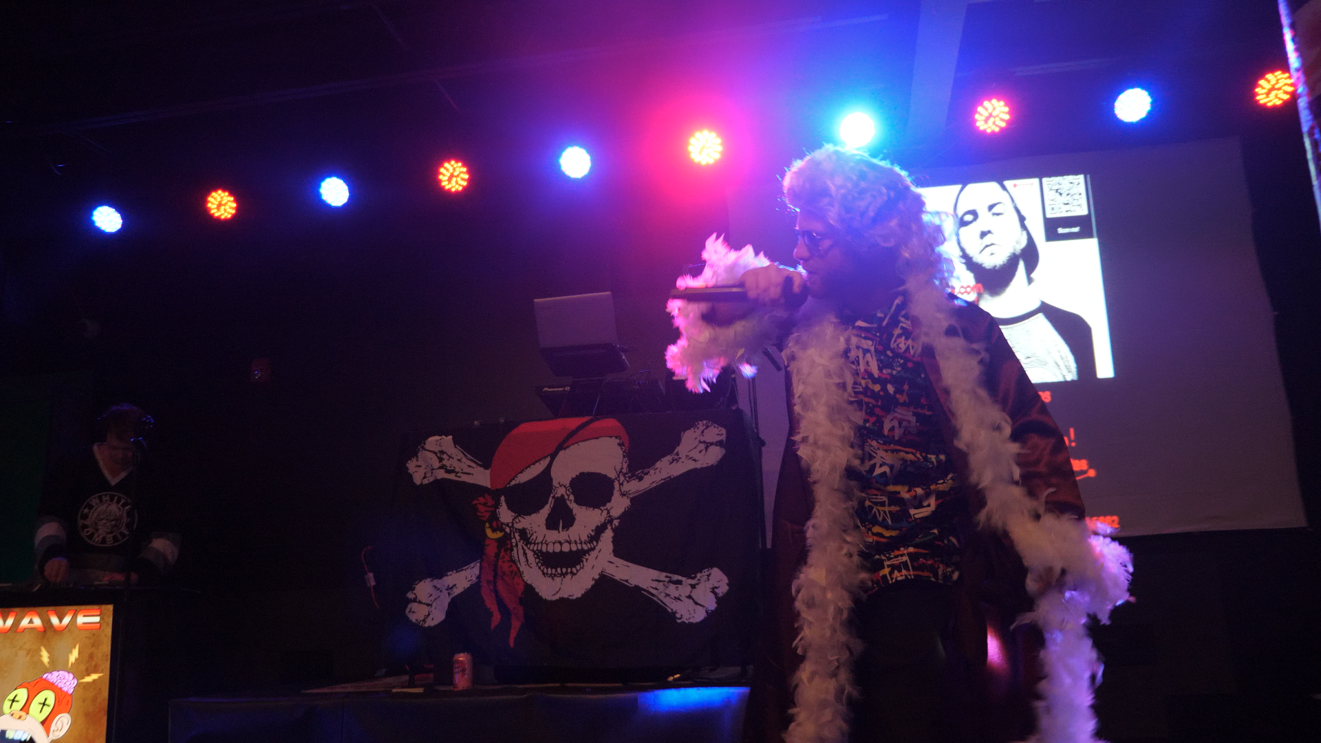 B-Villainous dressed as Ric Flair performing live