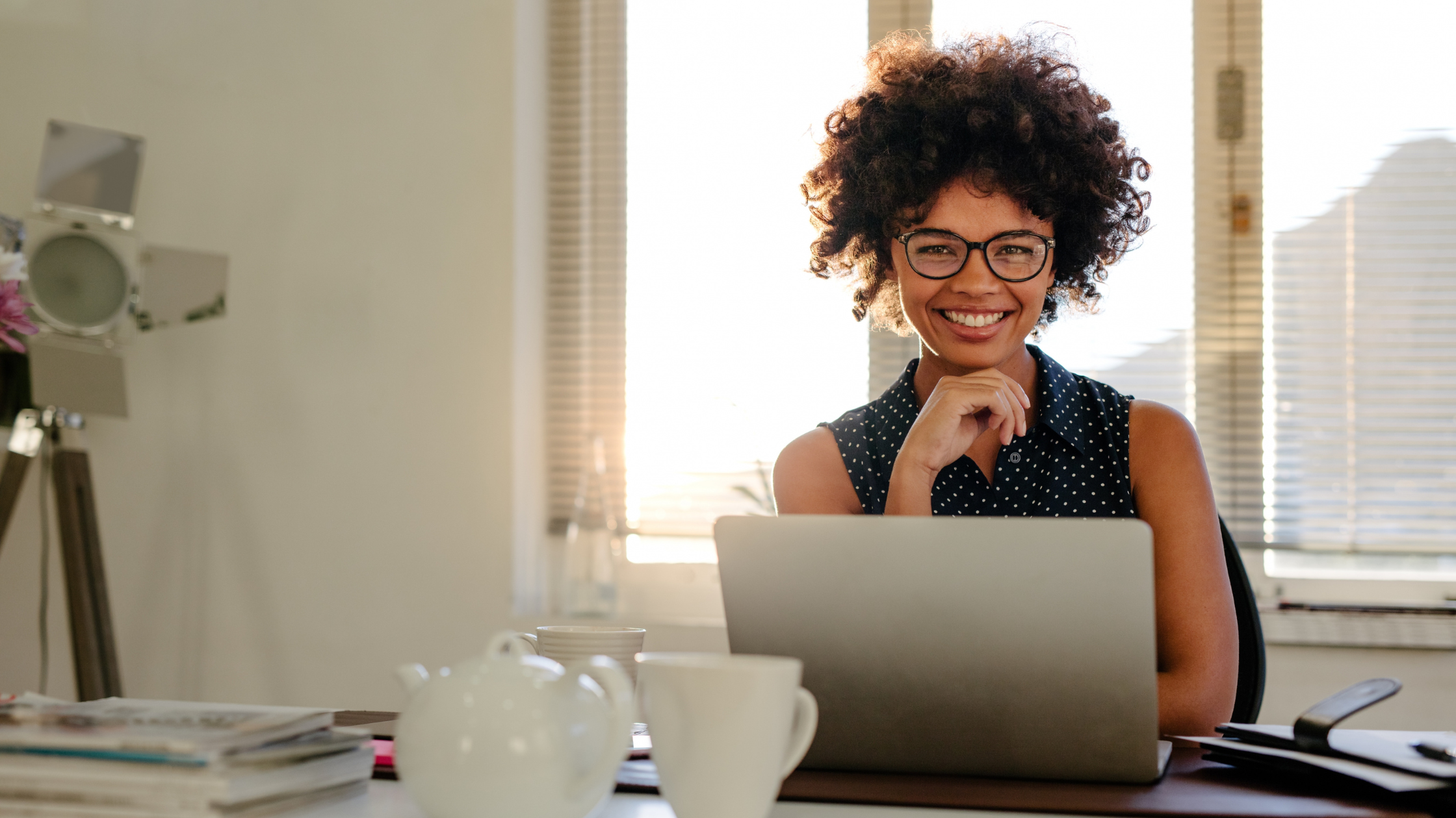 Businesswoman smiling Businesswoman smiling