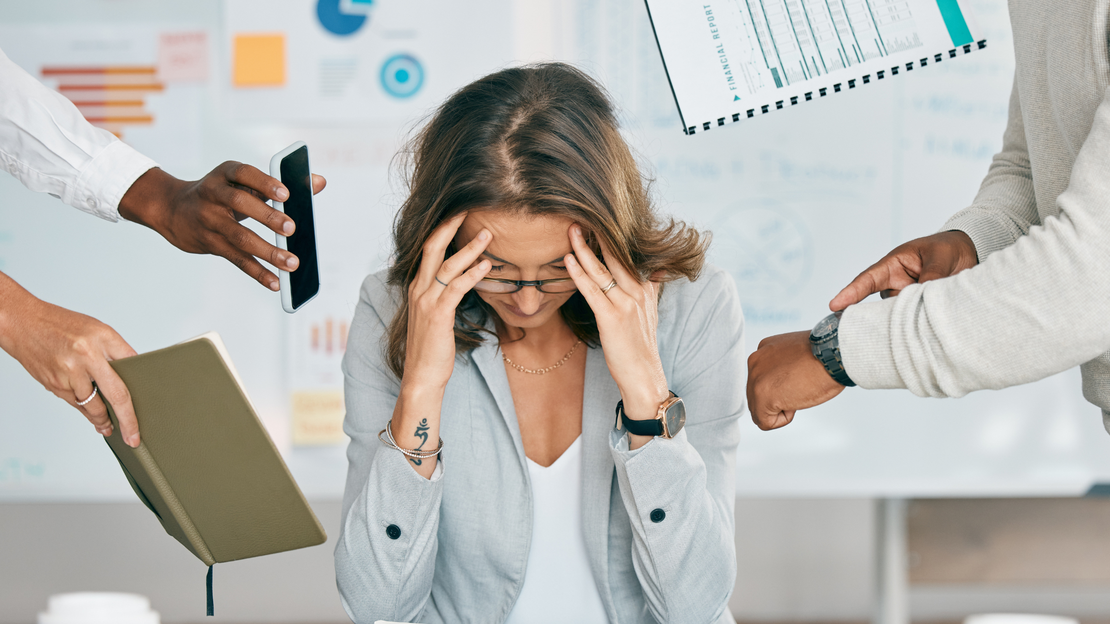 exhausted employee exhausted employee