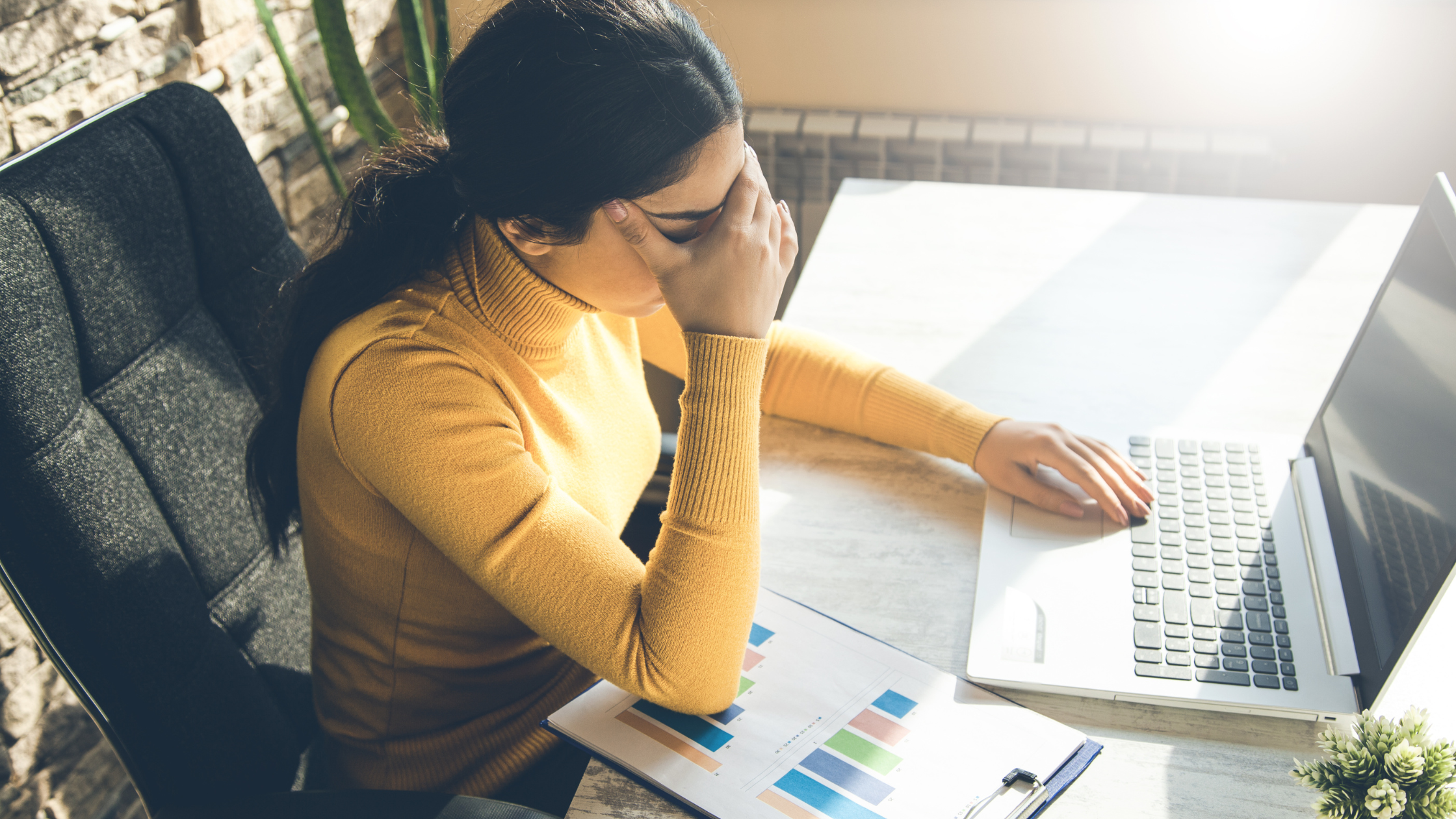 Frustrated business woman Frustrated business woman