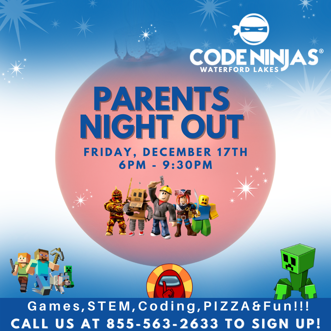 Roblox Gaming Party Parents Night Out with Code Ninjas Union City