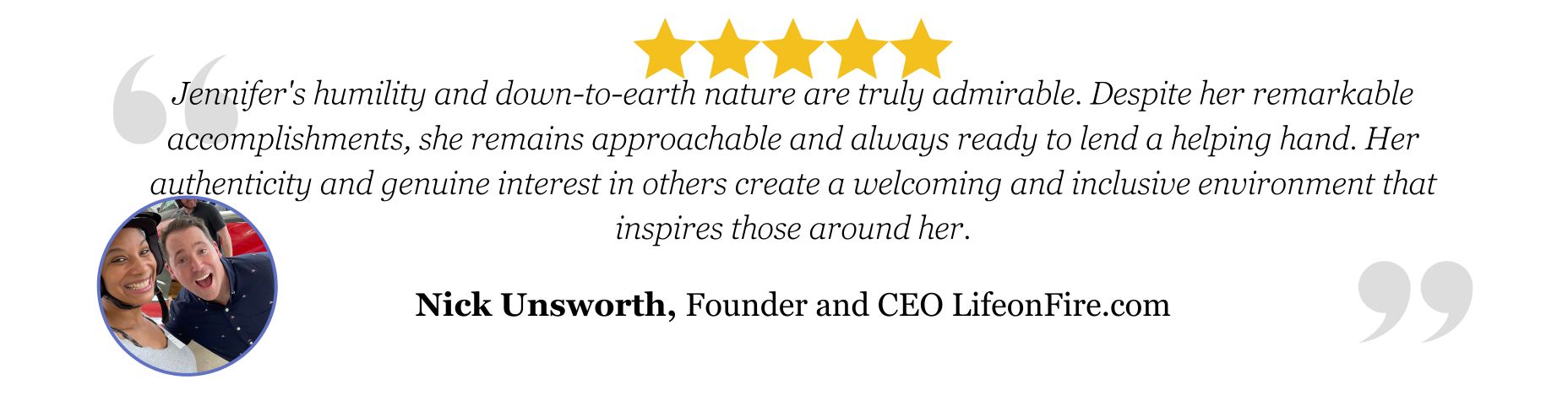 Client Testimonial
