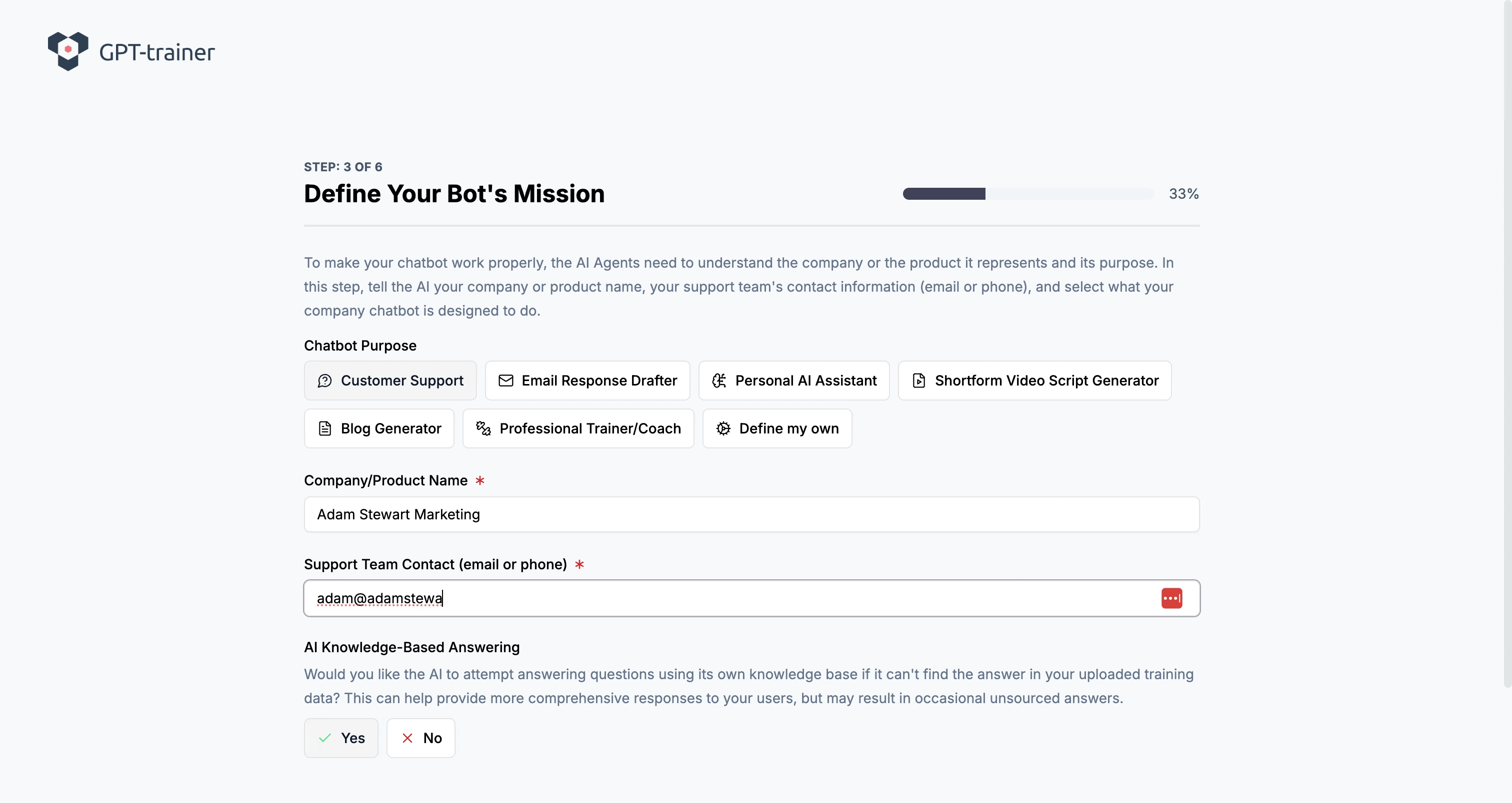 Customize Bot Instructions