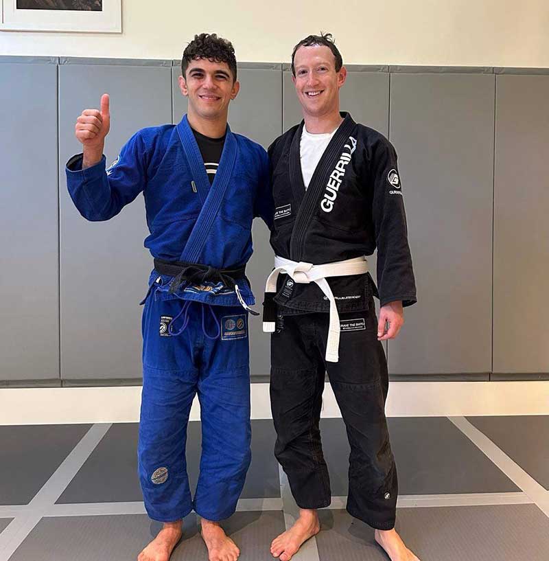 Mark Zuckerberg training Brazilian Jiu-Jitsu (BJJ) on the mats, showcasing the popularity of daytime BJJ classes in Markham for beginners and self-defense. Mark Zuckerberg training Brazilian Jiu-Jitsu (BJJ) on the mats, showcasing the popularity of daytime BJJ classes in Markham for beginners and self-defense.