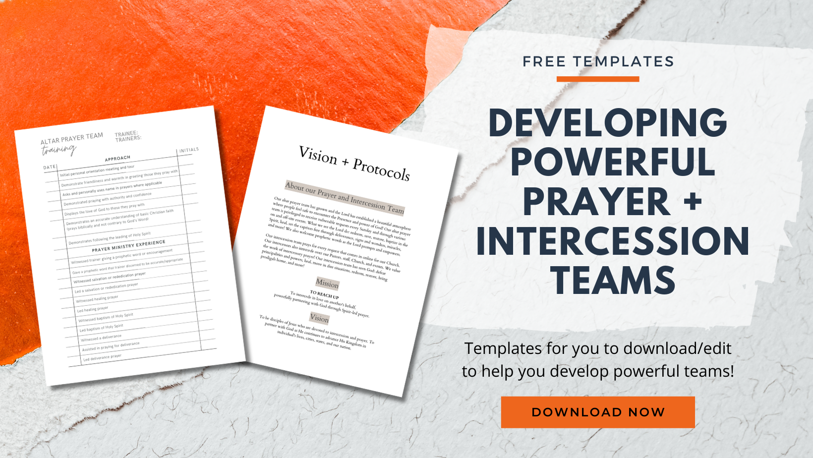 Free resources for developing prayer and intercession teams