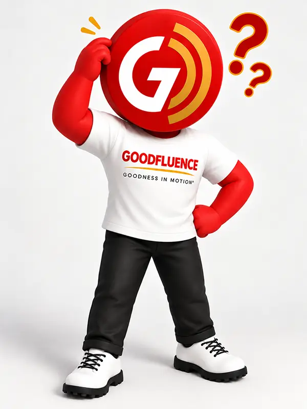 Mascot scratching its head