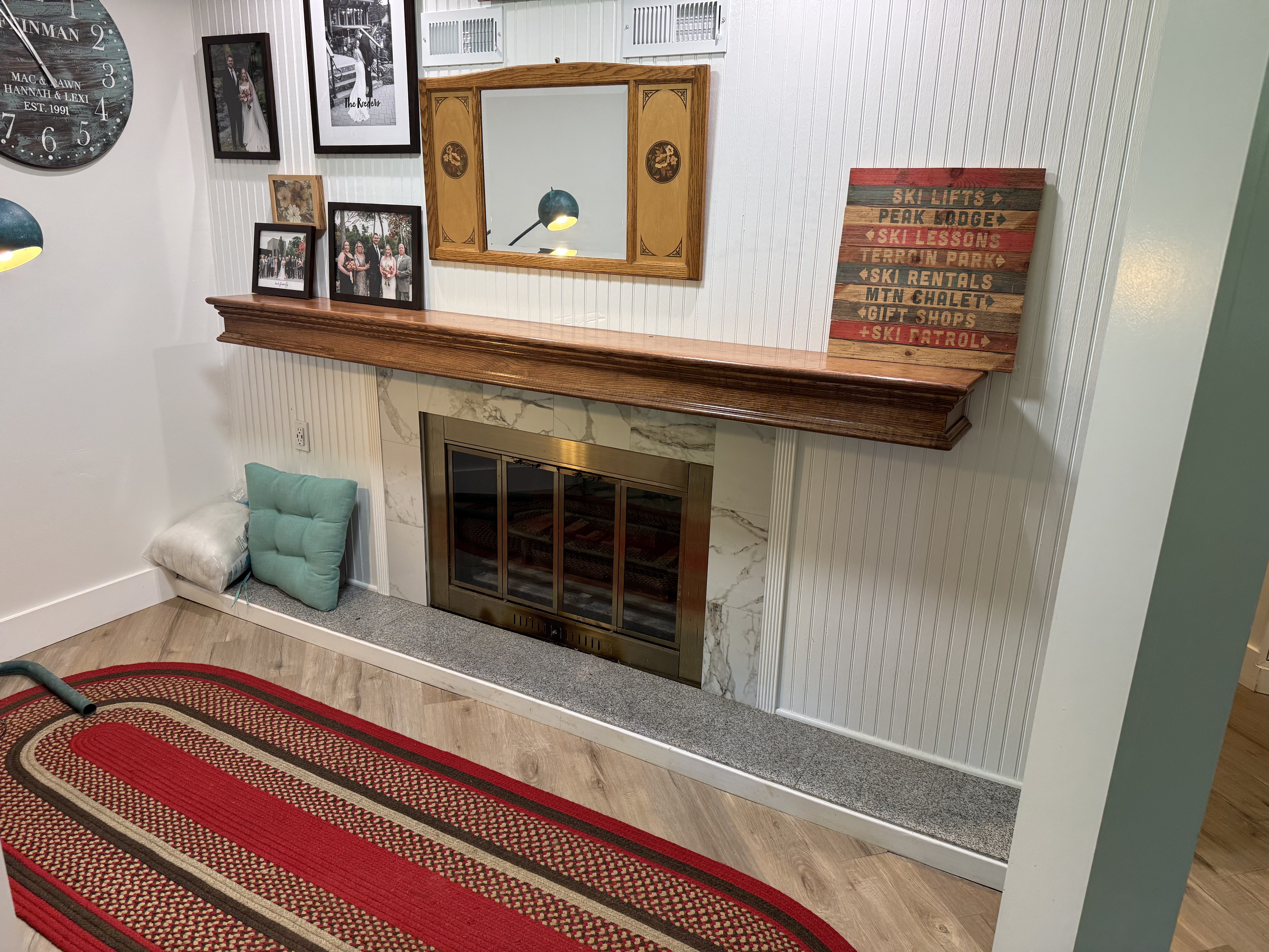 Handcrafted mantel installation project in Knoxville Handcrafted mantel installation project in Knoxville