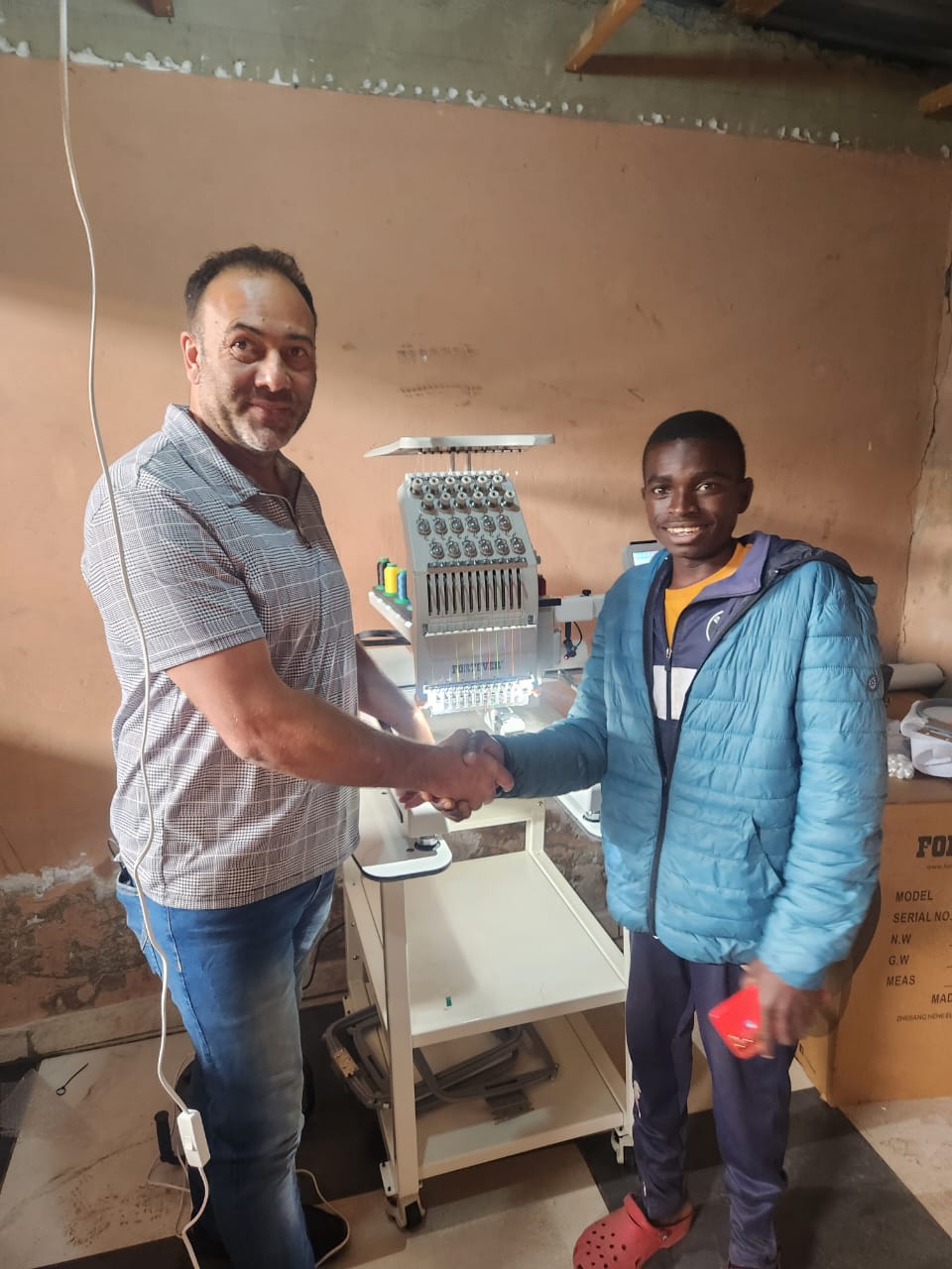 Client installation — multiple Fortever embroidery heads