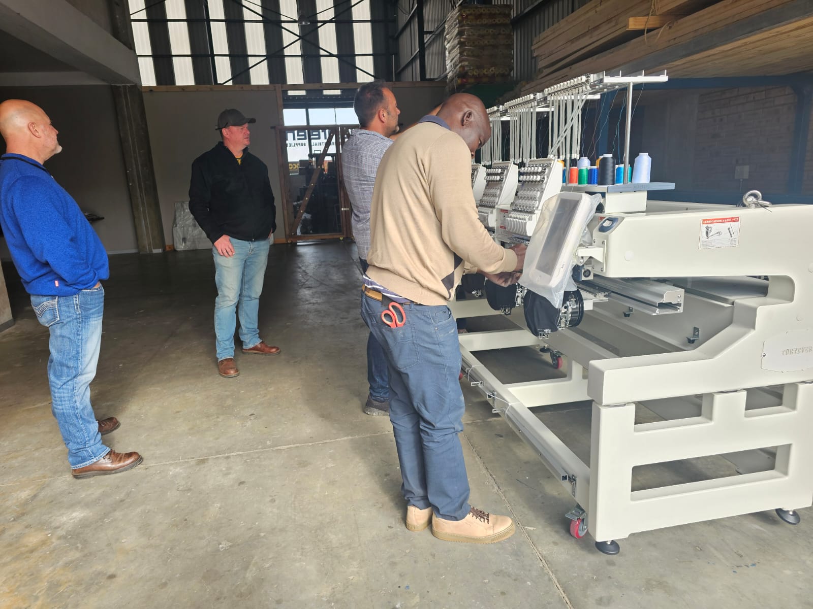 Client installation — Fortever machine on showroom floor