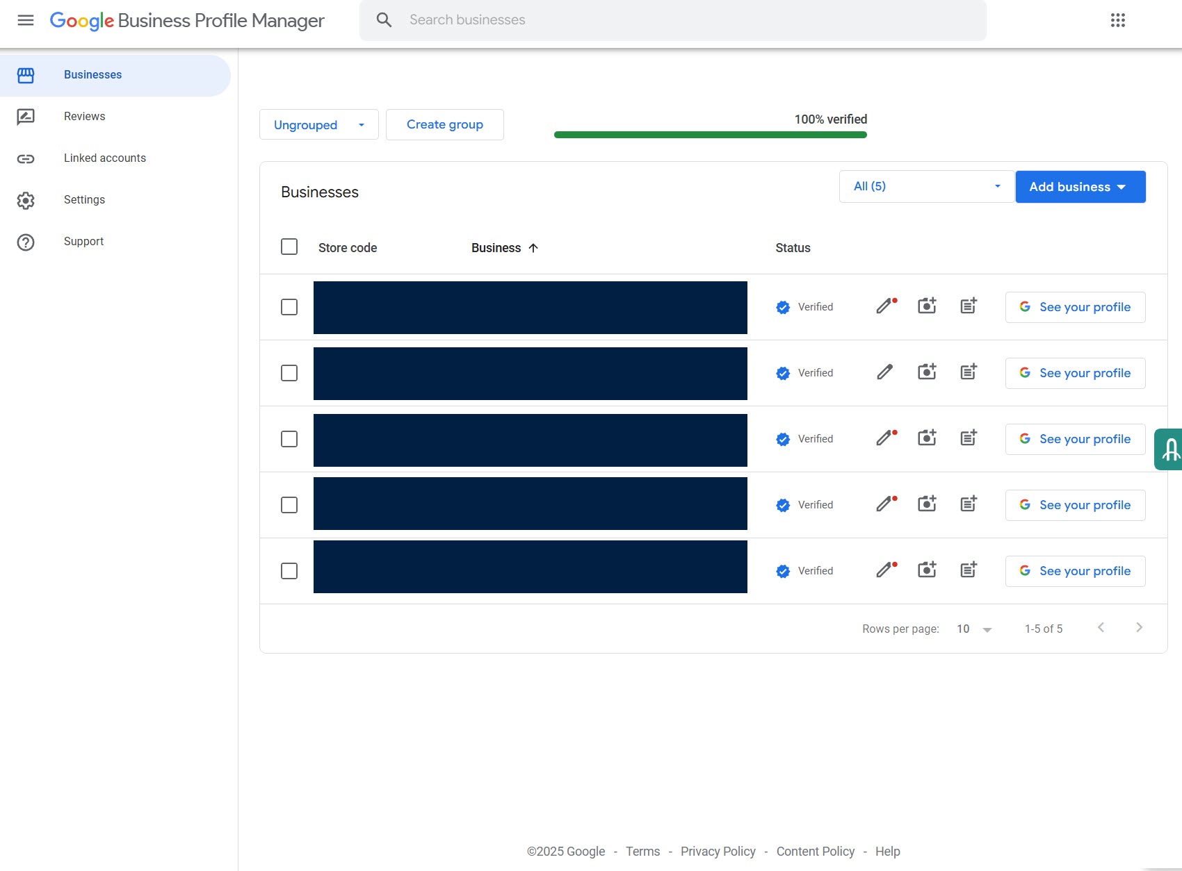 Image of Google Business Profile dashboard Image of Google Business Profile dashboard