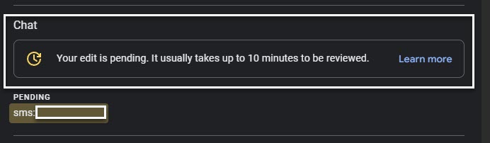 Wait 10 minutes to make sure the edit is received and then do a test message Wait 10 minutes to make sure the edit is received and then do a test message