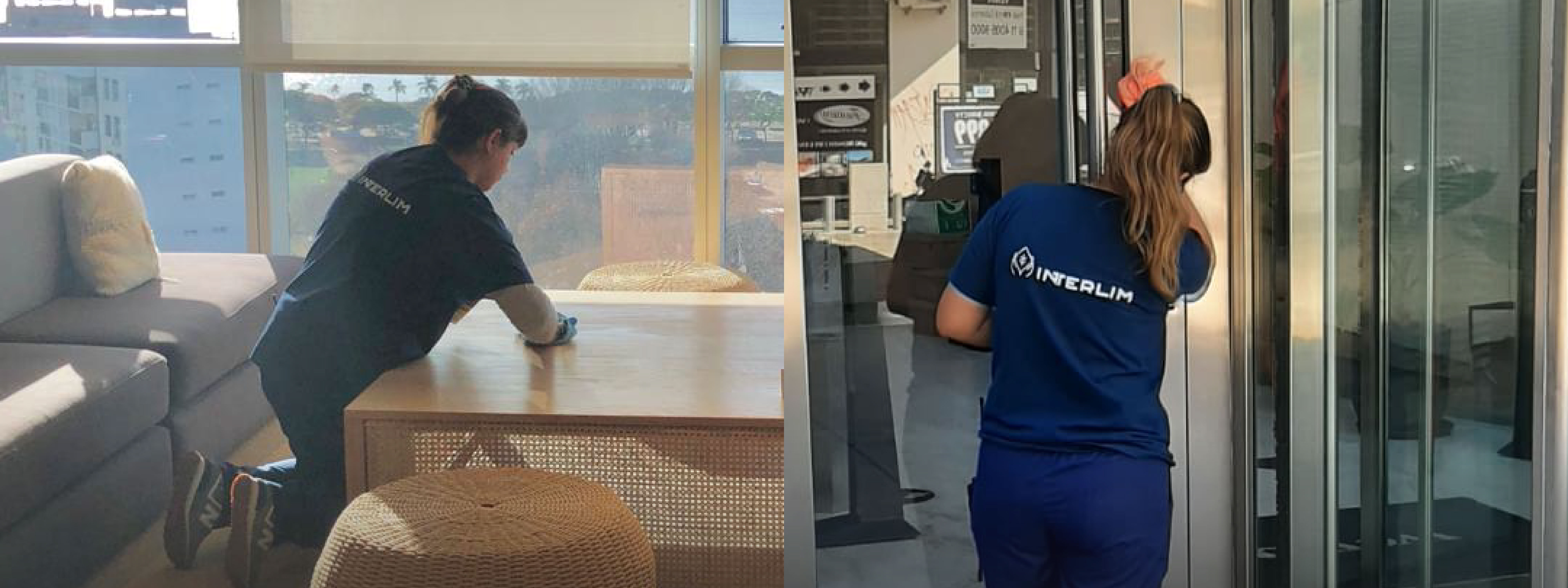 Mujeres profesionales de limpieza