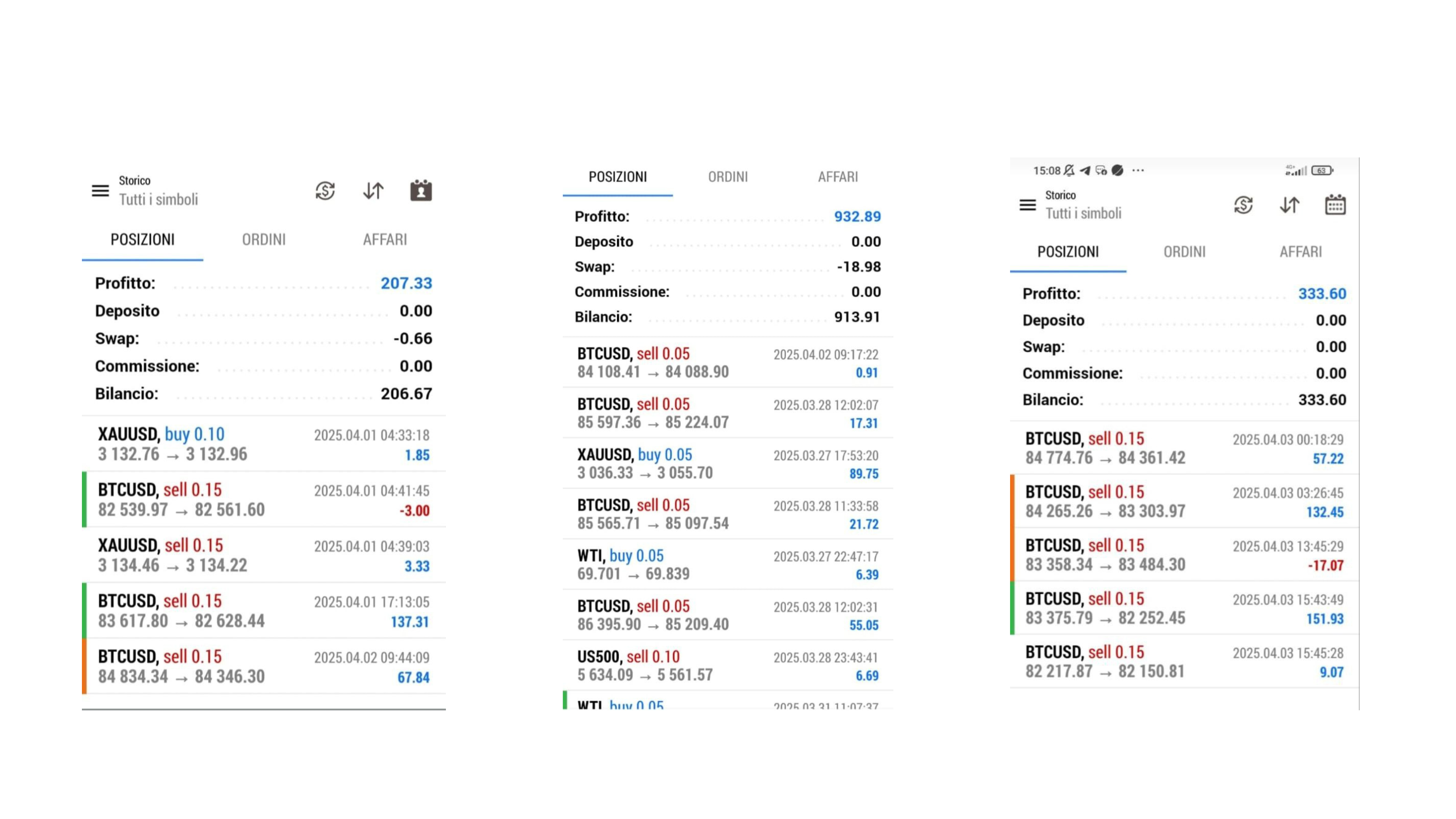 Screenshot disciplina premiata studente